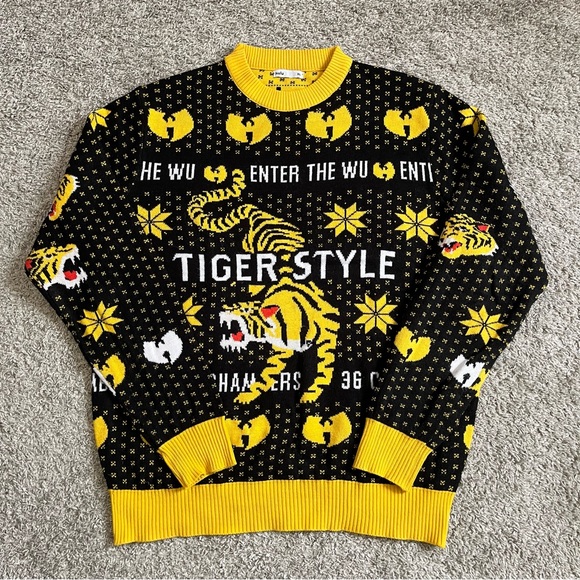 🔴 Wu-Tang Sweater Size XL Hulu x WuTang Collab Xmas Christmas Ghostface Killah - Picture 5 of 12